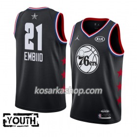 Dres Philadelphia 76ers Joel Embiid 21 2019 All-Star Jordan Brand Crna Swingman - Dječji